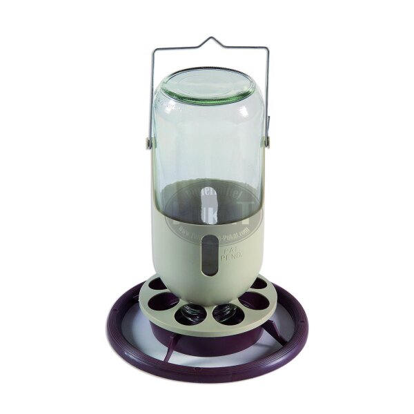 Fontaine / Volierentränke Glas 1l braun