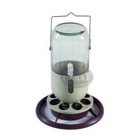 Fontaine / Volierentränke Glas 1l braun