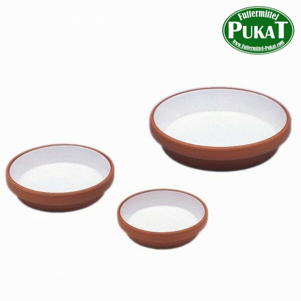 Futter-/Wasserschale aus Ton 16cm