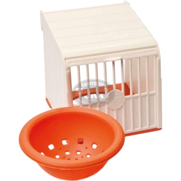 Fauna Kaisernest weiß/orange incl. Nistschale 10cm
