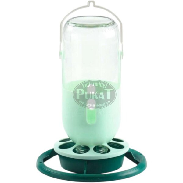 Fontaine / Volierentränke Glas 1l grün