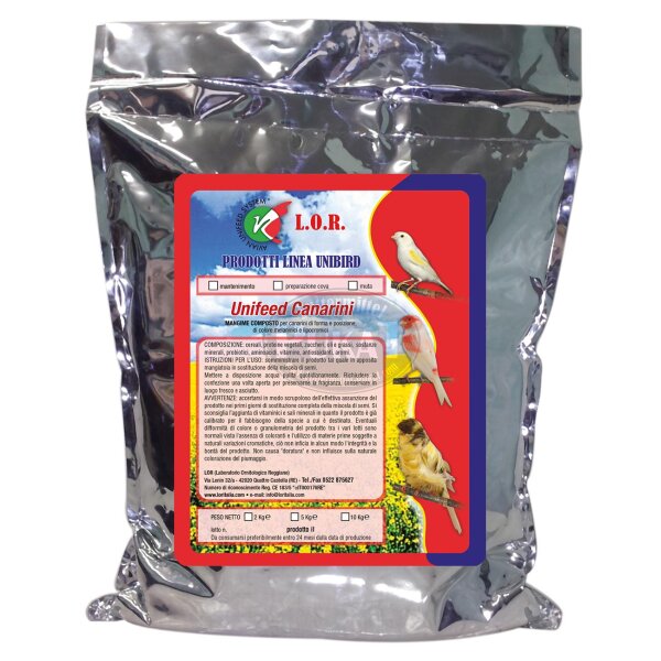 L.O.R Unifeed für Kanarienvögel Mico 80 Erhaltungsfutter 10kg