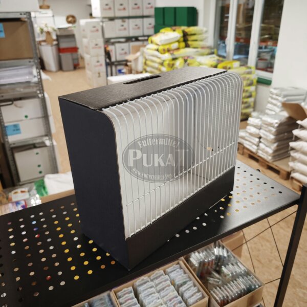 Gitter für Ausstellungskäfig Kanarien  aus Pappe 30,5cm - RAL 7035 lichtgrau (BE)