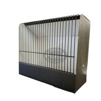 Ausstellungskäfig aus Pappe 35cm - komplett mit Gitter schwarz
