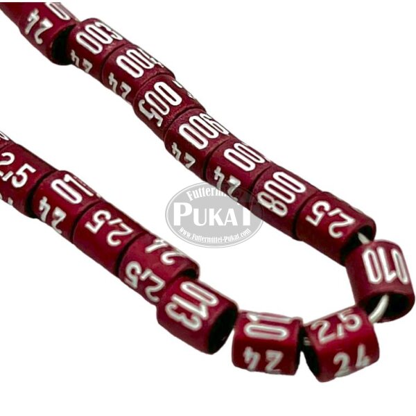 Jahresringe 2026 Alu in Jahresfarbe 2,5mm 25 Stück