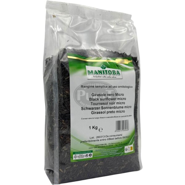 Manitoba Sonnenblumenkerne micro schwarz 4x1kg