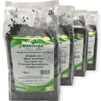 Manitoba Sonnenblumenkerne mini schwarz 4x1kg