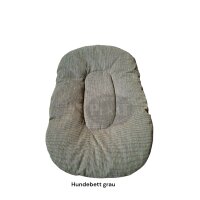 Hundebett Premium 120 × 70 × 8 cm – Wendebett beidseitig Baumwolle in 3 Farben