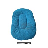 Hundebett Premium 120 × 70 × 8 cm – Wendebett beidseitig Baumwolle in 3 Farben
