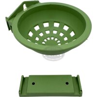 STA N014V Nest "ABBA" mit Haken zur Wandmontage 100mm grün