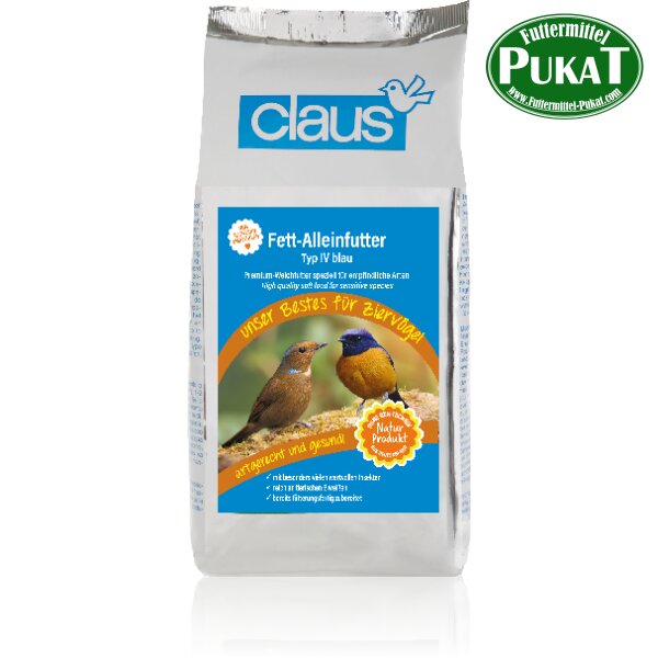 Claus Fett-Alleinfutter Typ IV blau 1000g