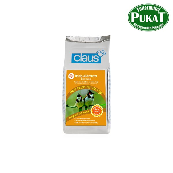 Claus Honig-Alleinfutter Typ III braun 500g