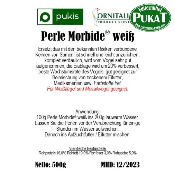 Pukis Perle Morbide Weiß 500g (lose)