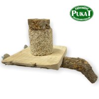 Gritsteinhalter für Sittiche und Papageien aus Kork...