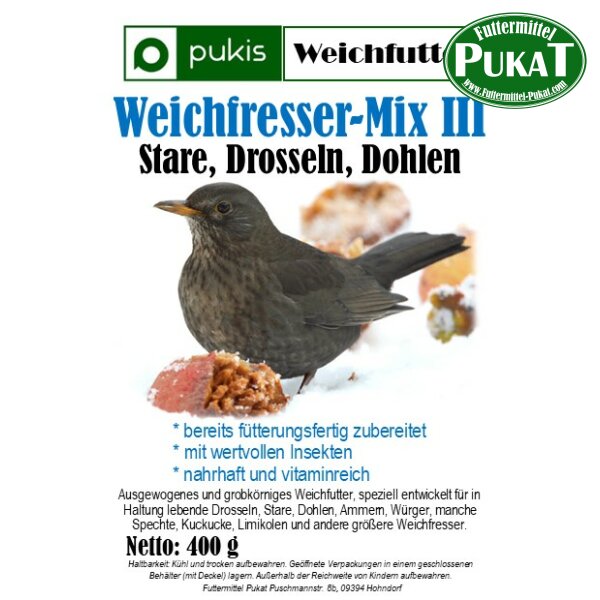 Pukis Weichfresser Mix Typ III 400g