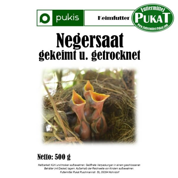 Pukis Negersaat (gekeimt u. getrocknet) 500g