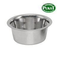 Edelstahlnapf rund D=21,0 cm 1,5 l fassungsvermögen