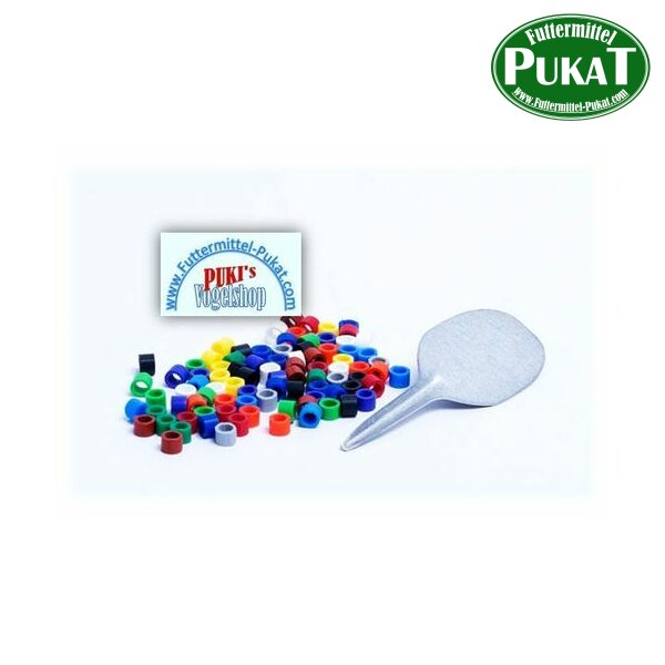 Farbringe Markierringe Kanarien / Exoten, Farben mix