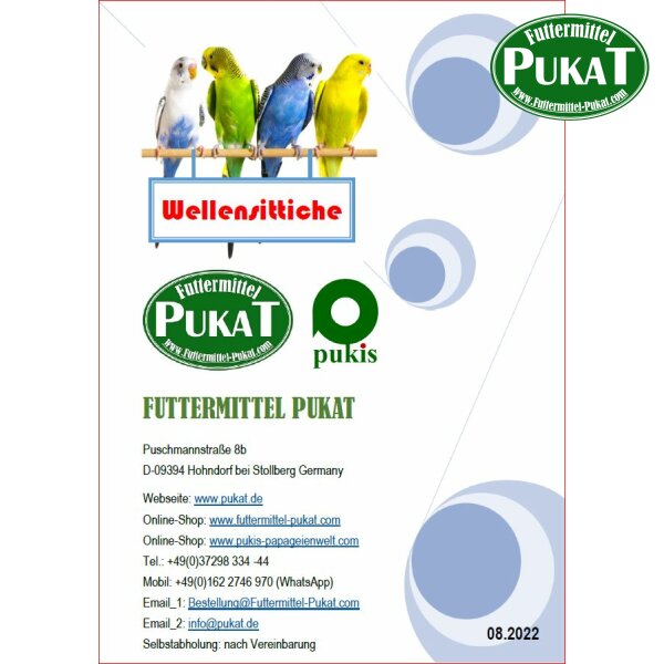 Pukis Flyer - Wellensittiche A5