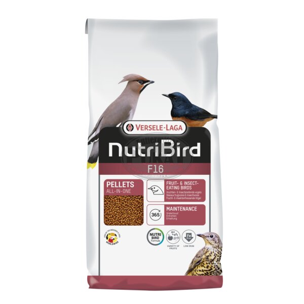 NutriBird F16 800g - Erhaltungsfutter für frucht- und insektenfressende Vögel