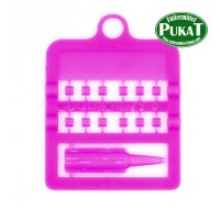Farbringe E-Z 3 mm pink - Karte mit Löffel (12 Ringe)