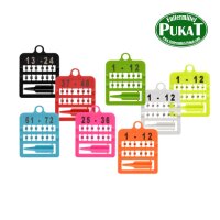 Farbringe E-Z 3 mm pink - Karte mit Löffel (12 Ringe)