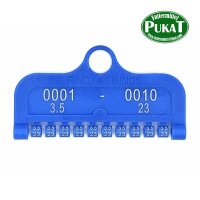 Jahresringe geschlossene Plastik -  1 Karte mit 10 Ringe...