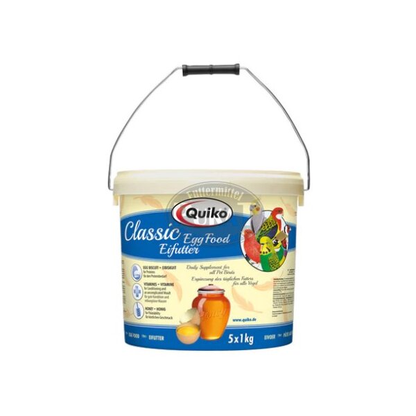 Quiko Classic Eifutter 5kg – hochwertiges Aufzuchtfutter für Kanarien & Sittiche