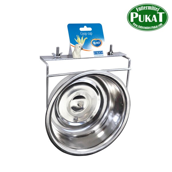 Edelstahl Futternapf inox + 2 Schrauben XL 1380ml - 18,5cm