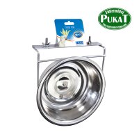 Edelstahl Futternapf inox + 2 Schrauben XL 1380ml - 18,5cm