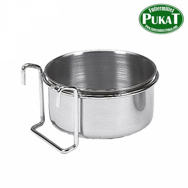 Edelstahl Futternapf inox + Haken L 950ml - 15cm