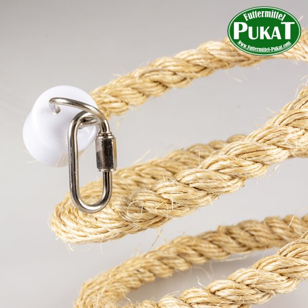Spiralseil aus Sisal mit Glocke S