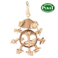 Coconut Jungle Ring mit Holzklötzen & Sisal