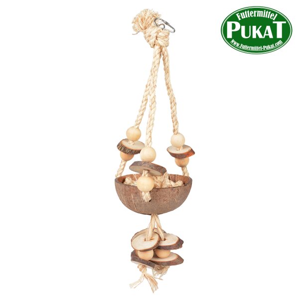 Coconut Jungle Schaukel mit Sisal & Holzklötzen