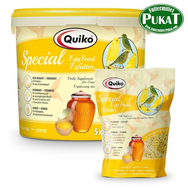 Quiko Special Eifutter: Kraft und Aufzuchtfutter für Kanarien und Positurkanarien 5kg
