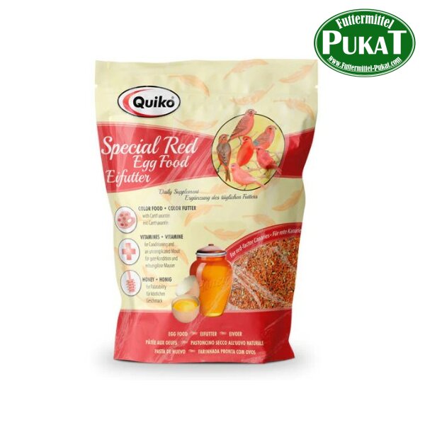 Quiko Special R Eifutter: Kraft und Aufzuchtfutter für alle rotgrundigen Vogelarten 1kg
