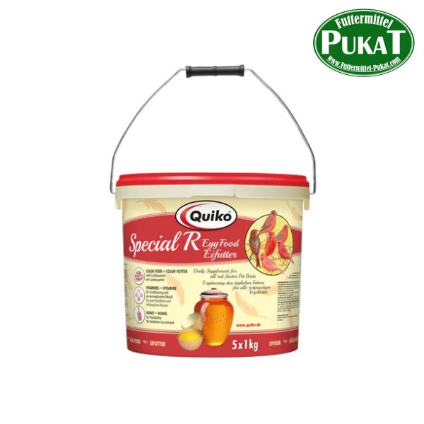 Quiko Special R Eifutter: Kraft und Aufzuchtfutter für alle rotgrundigen Vogelarten 5kg