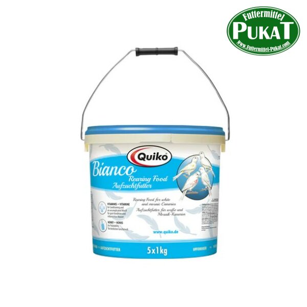 Quiko Bianco: Aufzuchtfutter für weiße Kanarien und aufgehellte Mosaiken 5kg