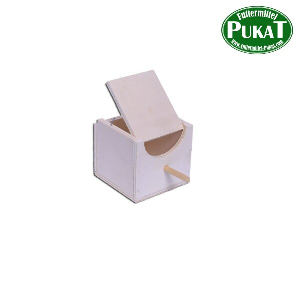 Exotennest aus Holz 12x12x11cm