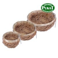 Kokos-Bambus Nest für Kanarien und Wildvögel 13cm