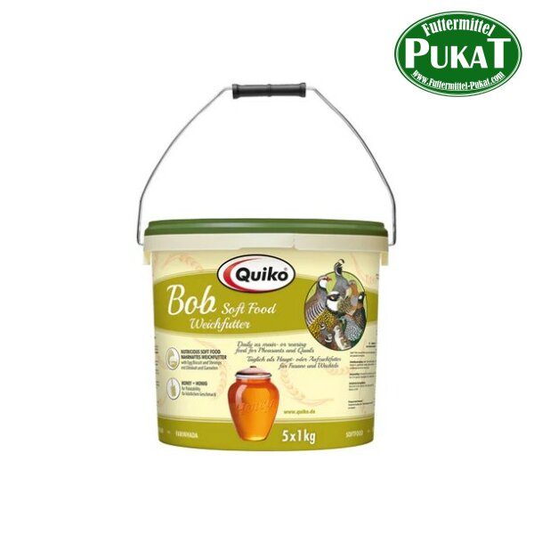 Quiko Bob: Weichfutter für Wachteln, Fasane und Bodenvögel 5kg