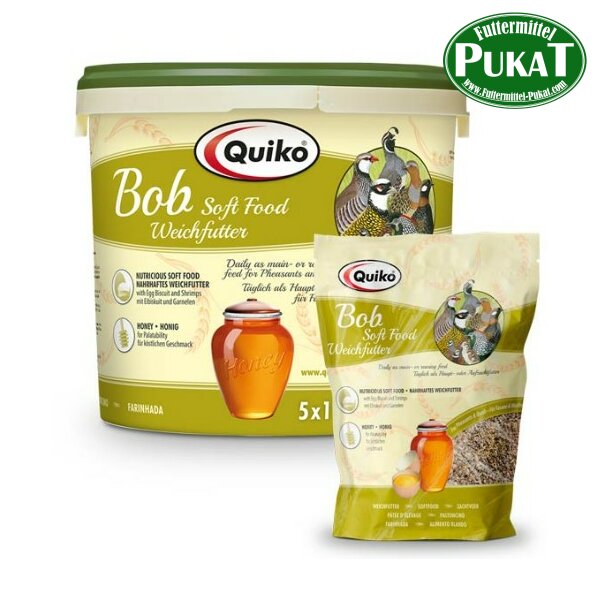 Quiko Bob: Weichfutter für Wachteln, Fasane und Bodenvögel 1kg
