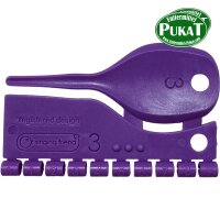 Kunststoff Farbringe für Kanarien 3,0mm violett