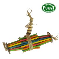 Papageienspielzeug Maisblättern und Kokos 19x22,9x6cm