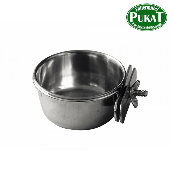 Edelstahl Futternapf inox + 1 schraube L 950ml - 14cm 2er Pack