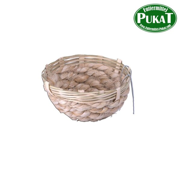 Jute Nest mit Haken dm. 11cm