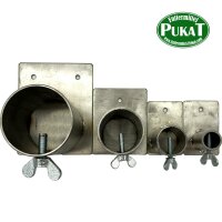 Edelstahl Asthalter für Wandbefestigung Dm. 20mm