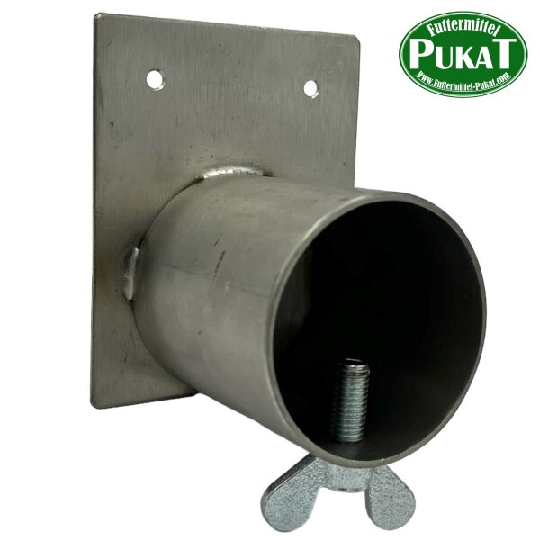 Edelstahl Asthalter für Wandbefestigung Dm. 60mm