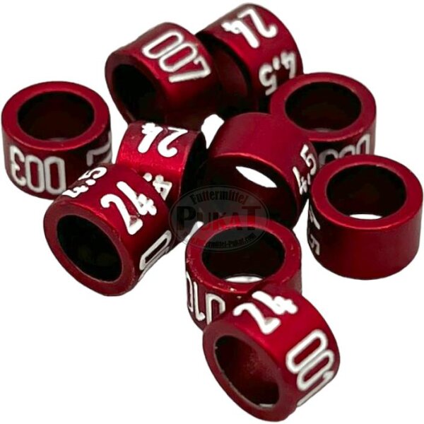 Jahresringe 2026 Alu in Jahresfarbe 4,5mm 50 Stück