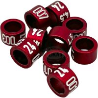 Jahresringe 2026 Alu in Jahresfarbe 4,5mm 50 Stück